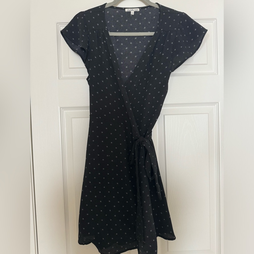 Charlotte Russe Black w/ White Print Dress